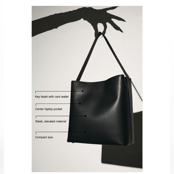 NWT BEIS Wicked Tote in Black - Picture 6 of 6